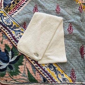 The North Face White Fleece Scarf